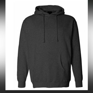 INDEPENDENT TRADING CO. MEN'S HOODED SWEATSHIRT IN CHARCOAL HEATHER NEW